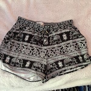 black soft shorts